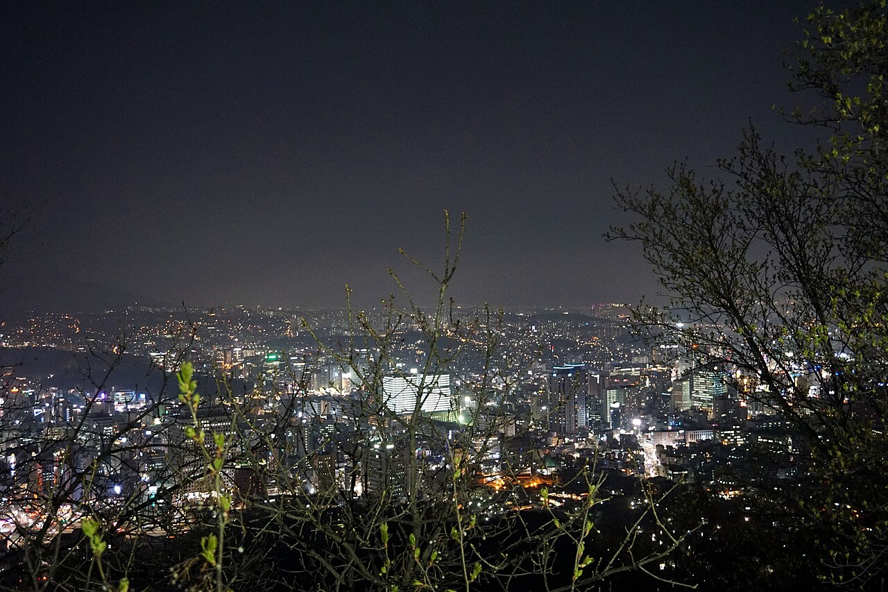 seoul night skyline