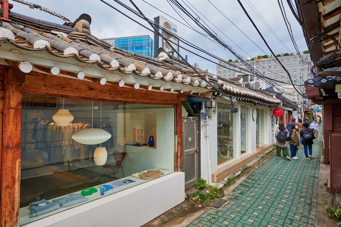 익선동 한옥 카페 외관