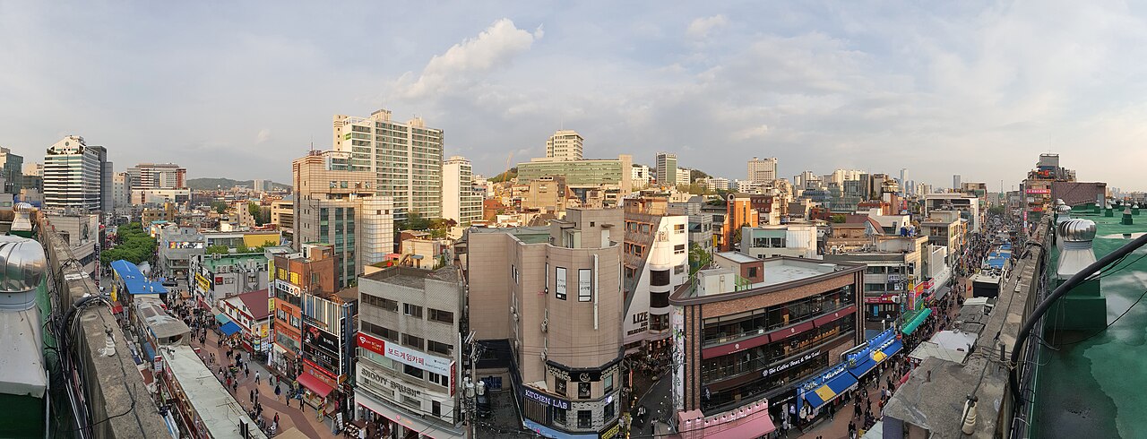홍대 거리 야경