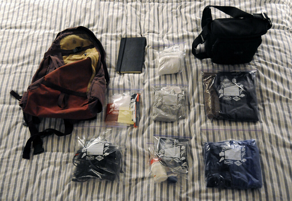 packing travel bag
