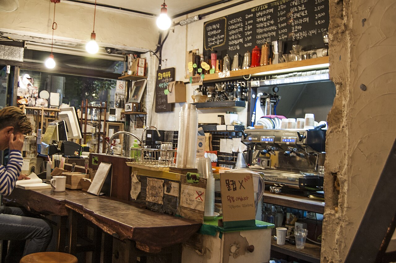 Korean cafe interior