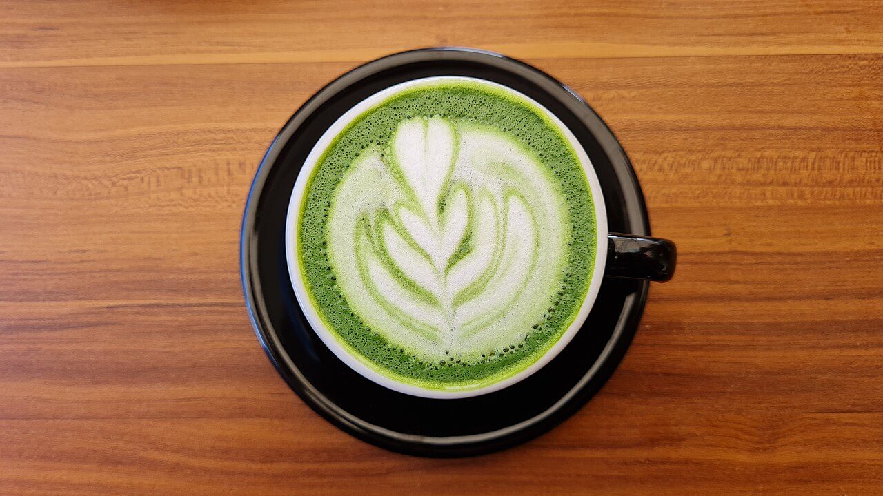 matcha latte korean dessert